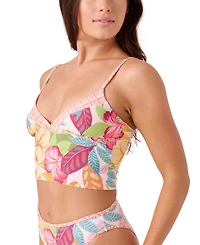 Roxy Juniors' Hot Tropics Longline Bikini Top
