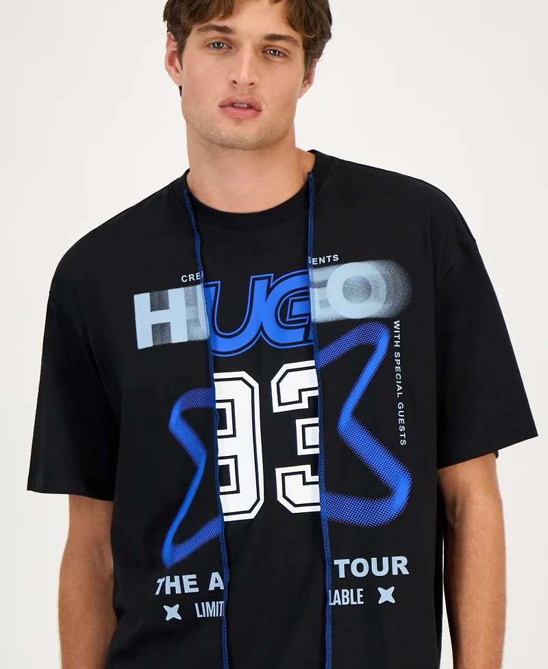 Hugo by Boss Men's Layered-Look Graphic T-Shirt