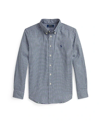 Polo Ralph Lauren Big Boys Gingham Performance Canvas Shirt