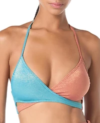 Vince Camuto Women's Wrap-Front Bikini Top