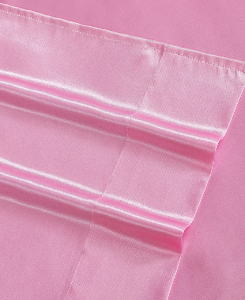 Betsey Johnson Solid Satin 3-Pc. Sheet Set, Twin Xl