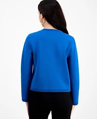 I.n.c. International Concepts Petite Structured Long-Sleeve Sweater Jacket, Macy's Exclusive