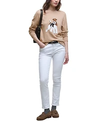 Barbour Women's Knit Canine Crewneck Sweater