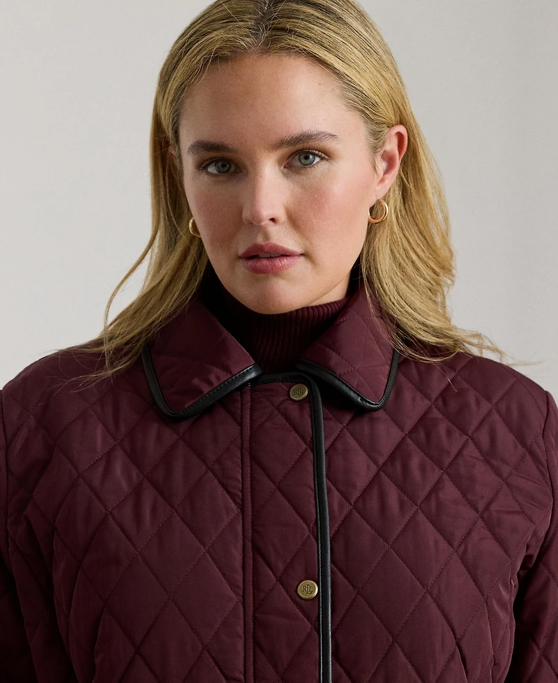 Lauren Ralph Women's Plus Quilted Coat, Exclusively for Macys