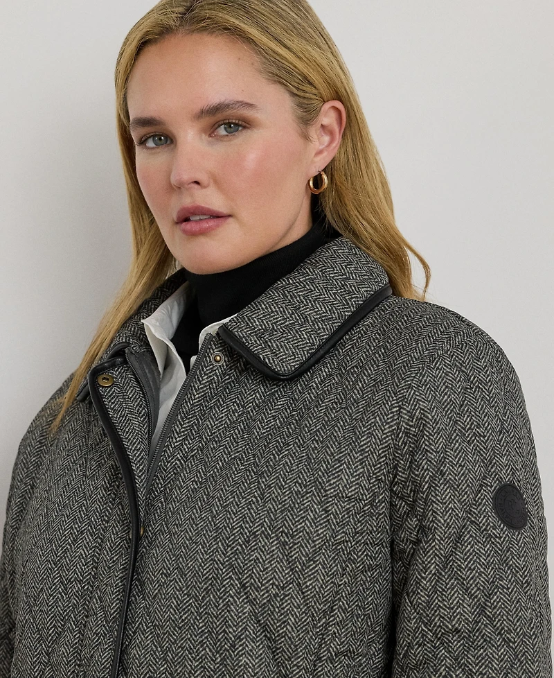 Lauren Ralph Women's Plus Quilted Coat, Exclusively for Macys