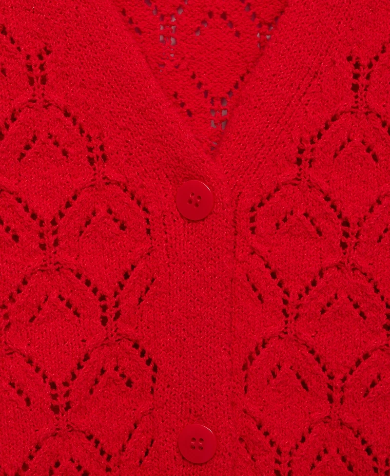 Mango Women's Openwork Detail Knit Cardigan
