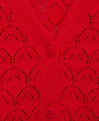 Mango Women's Openwork Detail Knit Cardigan
