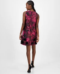 Anne Klein Women's Jacquard Rosette Shift Dress