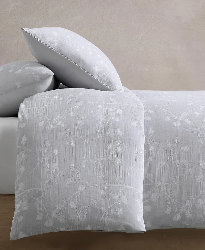 Calvin Klein Umbra Floral Cotton 3-Pc. Duvet Cover Set