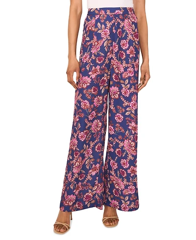 Vince Camuto Women's Pull-On Printed Wide-Leg Pants