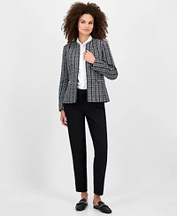 Kasper Tweed Open-Front Cardigan, Regular & Petite