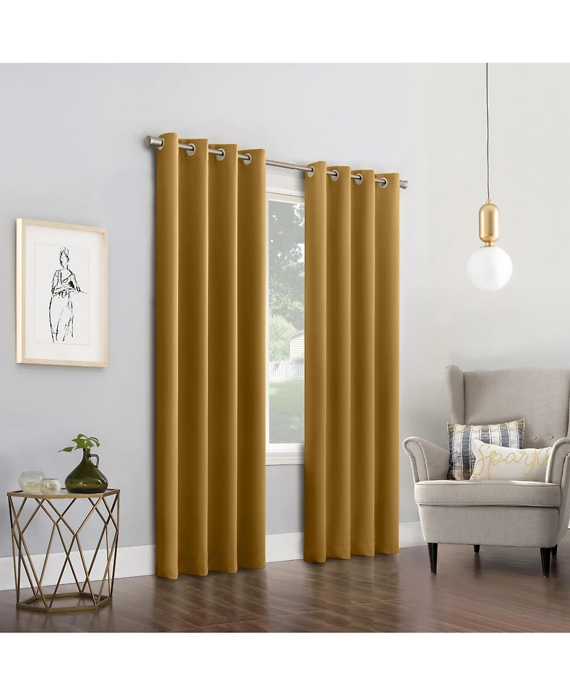 Saxon Energy Saving Blackout Grommet Curtain Panel