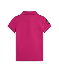 Polo Ralph Lauren Girls 2T-6X Big Pony Stretch Mesh Shirt