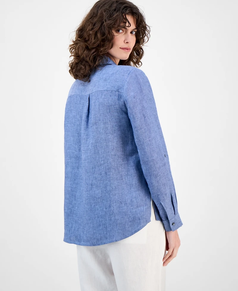 Charter Club Women's 100% Linen Shirt