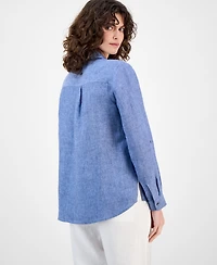 Charter Club Women's 100% Linen Shirt
