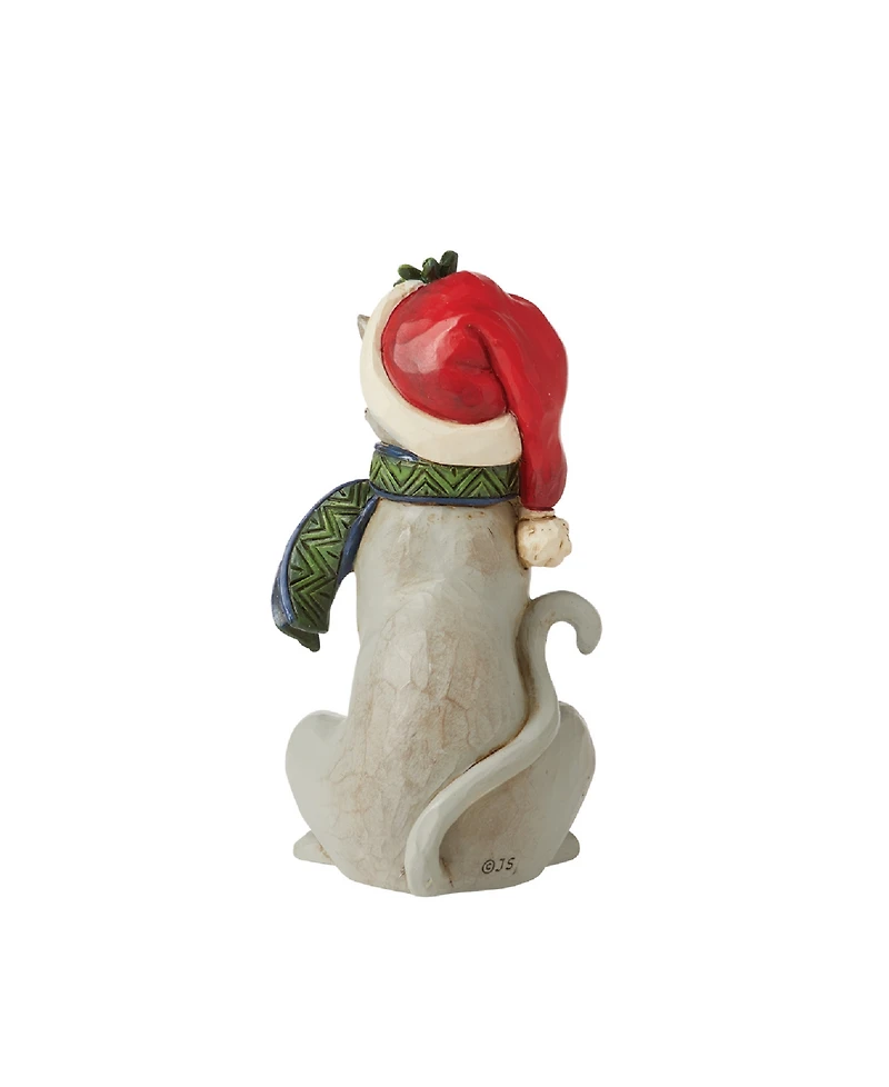 Jim Shore Mini Christmas Cat Figurine