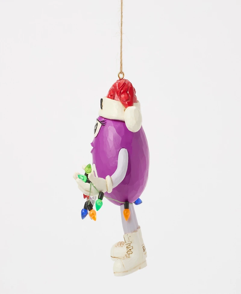 Jim Shore M and M'S Purple Character Ornament