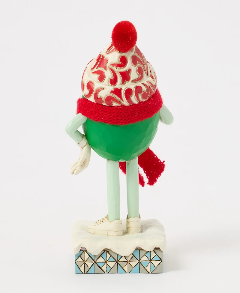 Jim Shore M and M'S Green Character with Scarf