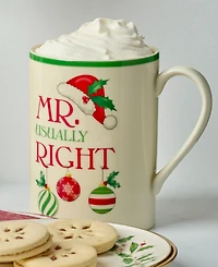 Lenox Mr. & Mrs. Holiday Mugs, Set of 2