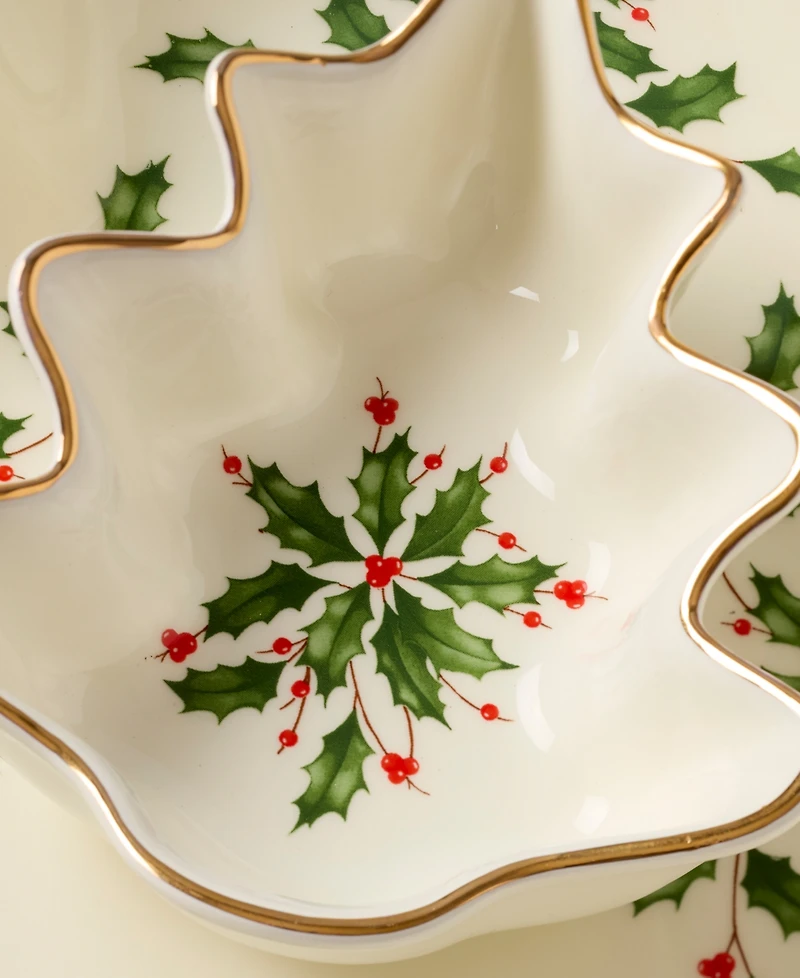 Lenox Holiday Tree Chip & Dip