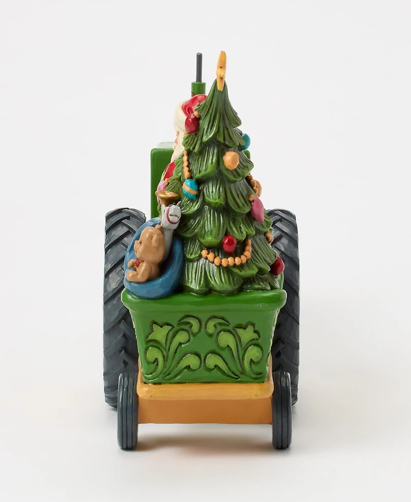 Jim Shore John Deere Santa On Tractor with Toys