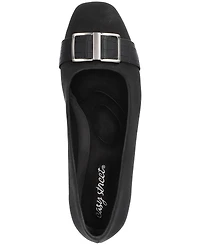 Easy Street Women's Keely Square Toe Ballet Flats