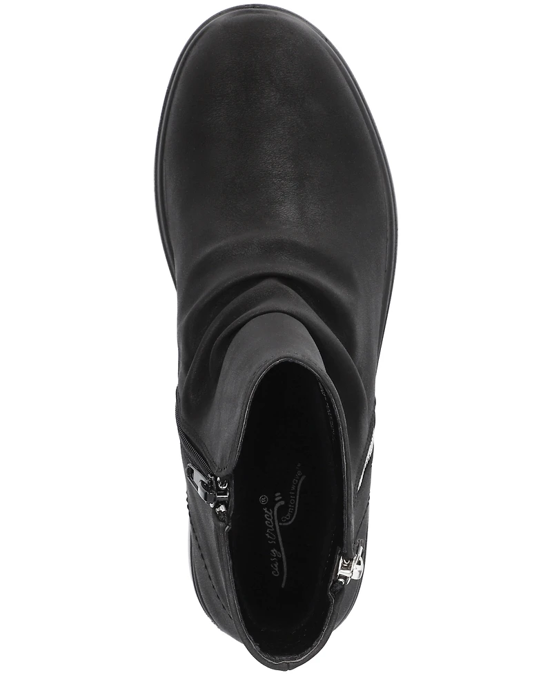 Easy Street Women's Lyra Zipper Ankle Boots