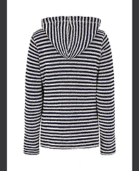 Weird Fish Women's Fisher Full Zip Stripe Macaroni Hoodie