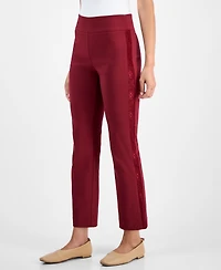 Jm Collection Petite Lace Side Panel Pull-On Pants, Macy's Exclusive