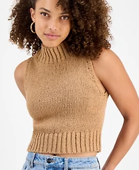 And Now This Petite Mock-Neck Sleeveless Sweater, Macy's Exclusive