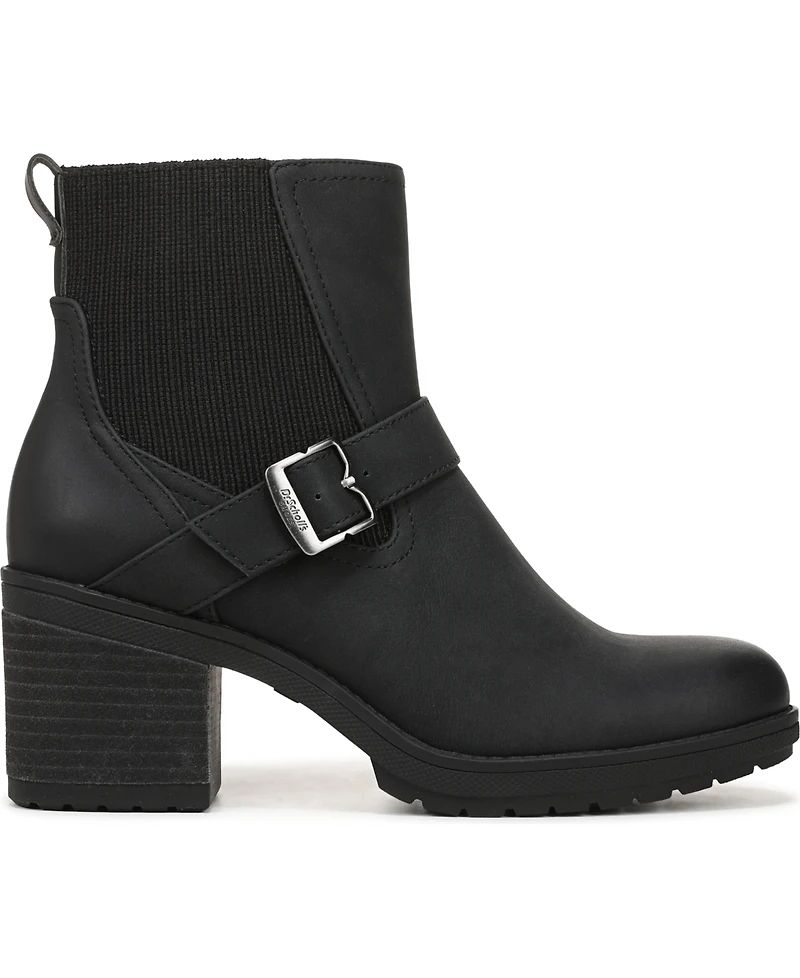 Dr. Scholl's Women's Parker Block Heel Lug Sole Zip Short Boots