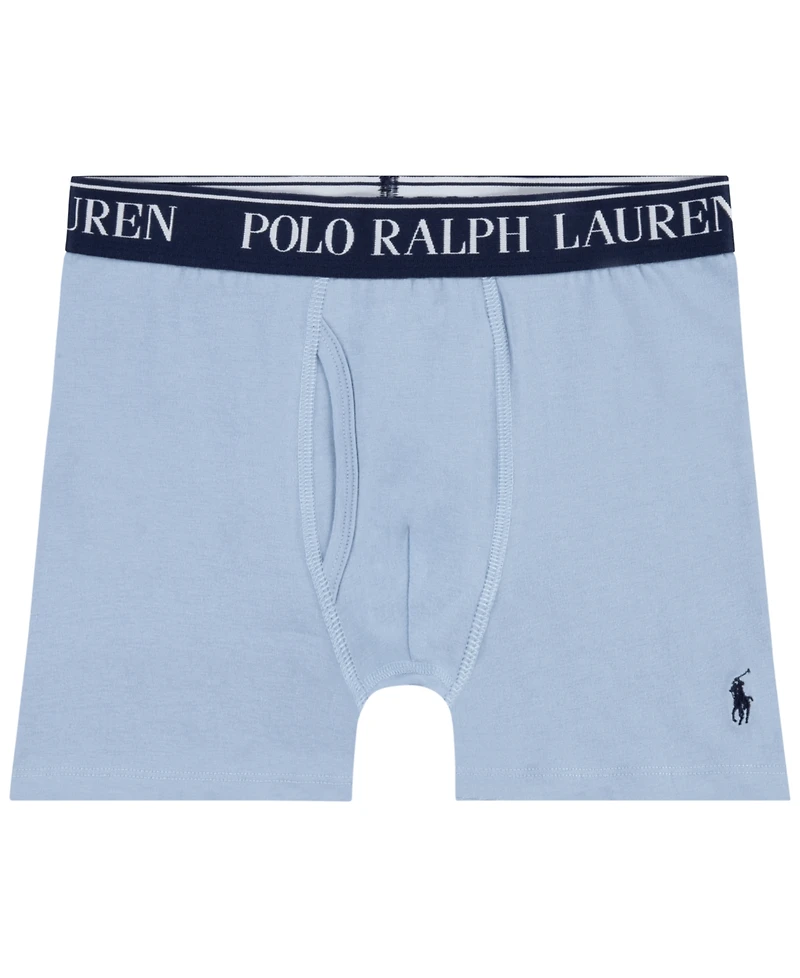Polo Ralph Lauren Big Boys Cotton Stretch Boxer Briefs 3-Pack