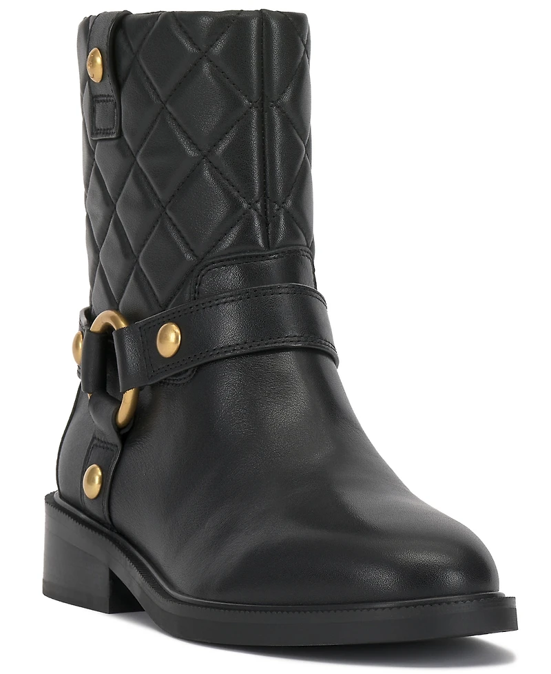 Vince Camuto Women's Amais Full Zip Closure Moto Booties