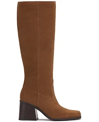 Vince Camuto Womens's Sangeti Snip-Toe Block-Heel Narrow-Calf Knee-High Boots
