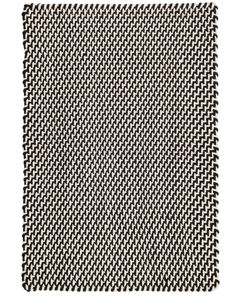 Dash and Albert Rugs by Annie Selke Two-Tone Rope Indoor/Outdoor RDB219 4'x6' Area Rug