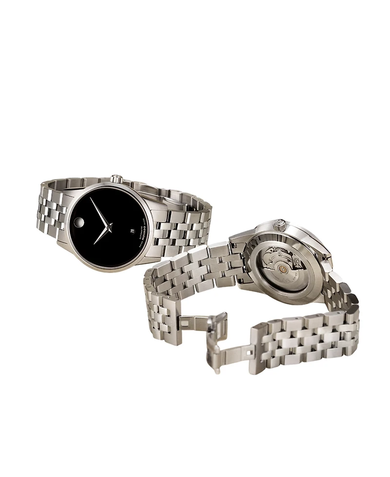 Movado Men's Museum Classic Swiss Automatic Stainless-Steel Watch, 40mm