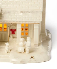 New For 2025! Lenox Mistletoe Park Lit House & Mini Figurines