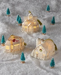 New For 2025! Lenox Mistletoe Park Barn Lit Ornament