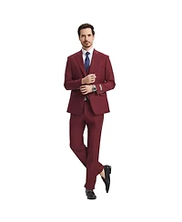 Stacy Adams Big & Tall Hybrid-Fit 3pc Notch Lapel Suit Set, Jacket Vest and Pants
