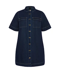 City Chic Plus Denim Jojo Dress