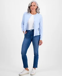 Style & Co Petite Crewneck Cardigan, Macy's Exclusive