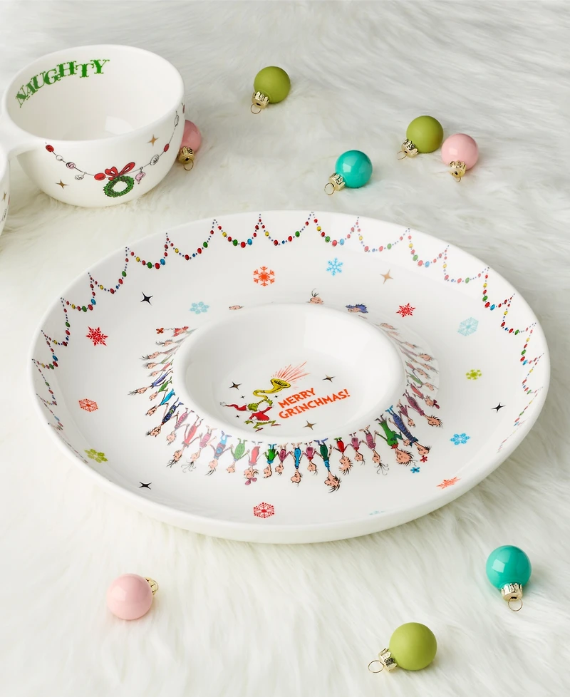 Lenox Merry Grinchmas Chip & Dip