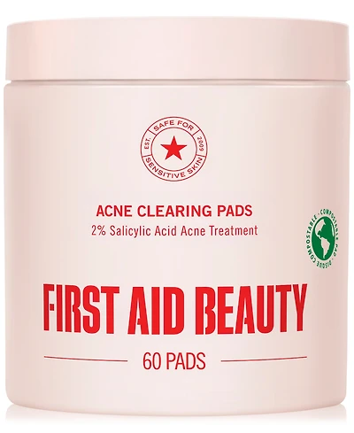 First Aid Beauty Acne Clearing Pads, 60 Pads