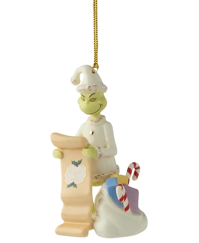 Lenox The Grinch List Holiday Ornament