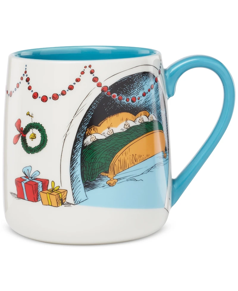 Lenox WhoVille Grinch Fireplace Mugs, Set of 2