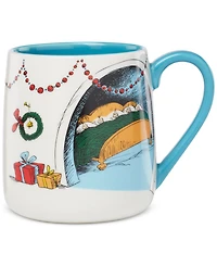 Lenox WhoVille Grinch Fireplace Mugs, Set of 2