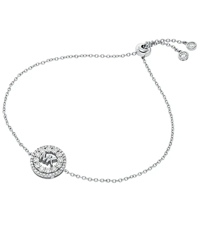 Michael Kors Sterling Silver Logo Slider Bracelet