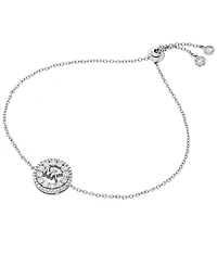 Michael Kors Sterling Silver Logo Slider Bracelet