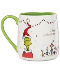 Lenox WhoVille Grinch Fireplace Mugs, Set of 2
