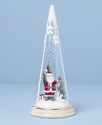 Lenox Merry & Magical Light-Up Santa with Lantern Figurine